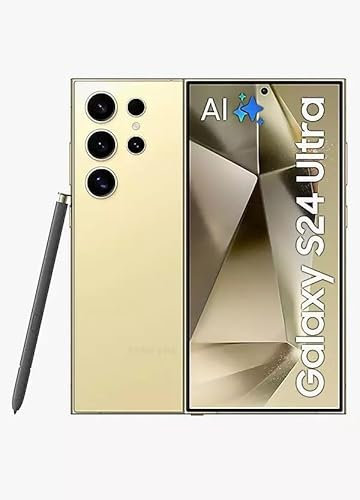 Samsung - Galaxy S24 Ultra 5G S9280 Smartphone, Dual SIM, 512GB, 12GB RAM, Factory Unlocked, Titanium Yellow