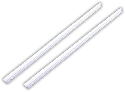 LUXULA 2er Set LED Unterbauleuchte mit Schalter - Lichtleiste 120cm 4500K Neutralweiß 16W 1440lm verknüpfbar - Unterschrankleuchte Lampen Leiste 230V für Küchenschrank Werkstatt - 1170x22x36mm