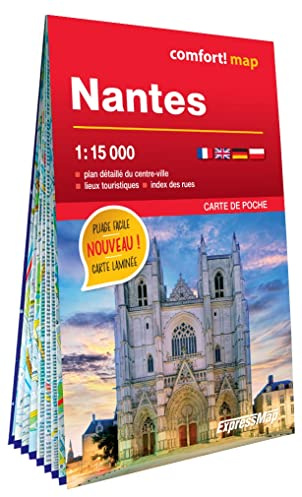 Nantes 1/15.000 (carte laminée format poche - plan de ville)