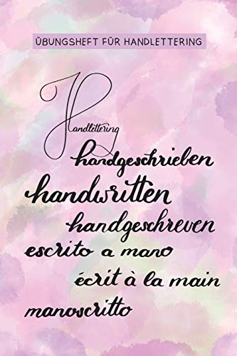 Übungsheft für Handlettering: Heft für Schreibübungen