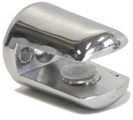 Support pour étagère en verre Hafele avec finition chromée, argent