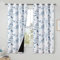 Beauoop Navy Blue Floral Blackout Curtains for Bedroom Living Room 54 Inch Drop Leaf Print Eyelet Curtain Botanical Thermal Insulated Noise Reducing Drapes Window Treatment Sets 2 Panels