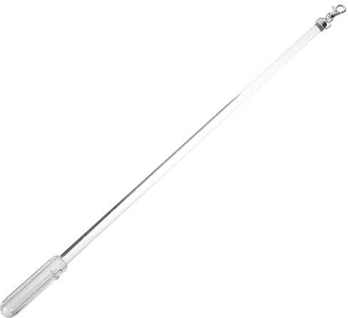OUNONA Baguette À Rideaux en Acrylique Transparent 20 Pouces Tige De Traction Manuelle pour Stores Vénitiens Accessoire Pratique pour Maison Et Bureau