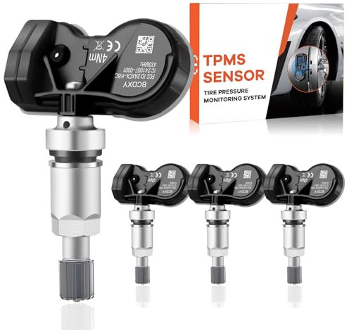 GEARLEADER 4PCS Multi-Protocol TPMS Tire Pressure Sensors Fit for Mercedes-Benz All Models 315&433MHz Tire Pressure Monitoring System Fit for GLC-Class, A-Class, C-Class, E-Class, GLA-Class