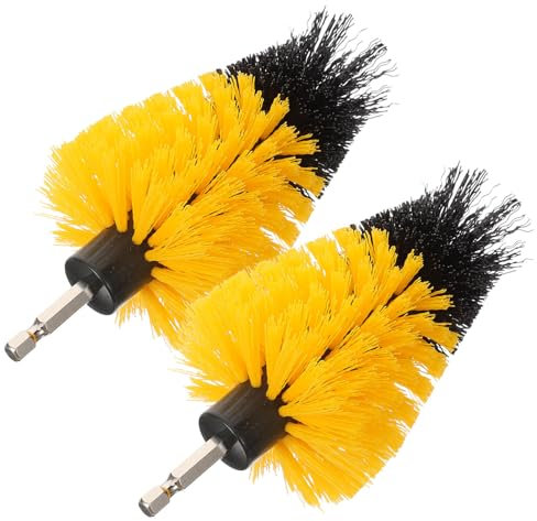 BESTYASH 2pièces Brosse De Récurage pour Perceuse Lot de Brosses De Nettoyage Accessoire De Brosse pour Perceuse sans Fil Kit De De Récurage Brosses Multifonction pour Nettoyage Et Polissag