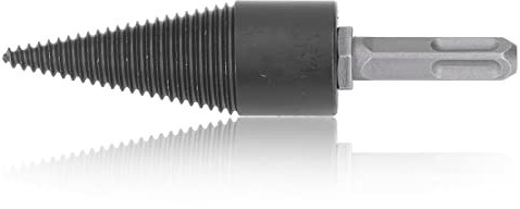 Broca Leña Cone -Splinter -Drill Warry Earth Carbon Steel för Effektiv Valnötdivision med 3 Stycken (32 mm)