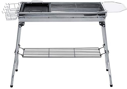 Barbecue oven, BBQ Grill Outdoor Stainless Steel Folding Barbecue Stove Charcoal 5950g / 209.9 oz