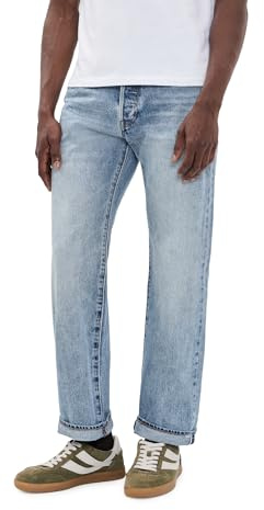 Levi's Men's 501 Relaxed Jeans, Beautiful Disaster Selvedge, 33