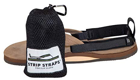 Strip Straps™: Ankle Straps for Flip Flops (Mids, Black)