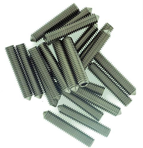 M6 (6mm x 16mm) Hex Socket Grub Screw (Cone Point) - Stainless Steel (A2) (Pack of 20)