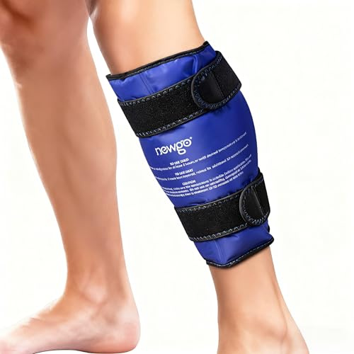 NEWGO XL Leg Ice Pack Wrap - Cold Compression for Shin Splints & Swelling