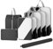 DIMJ Organizador Maleta de 8 Piezas, Compression Packing Cubes, Impermeable Organizadors Maleta Viaje, Sistema de Organización para Maletas, Negro