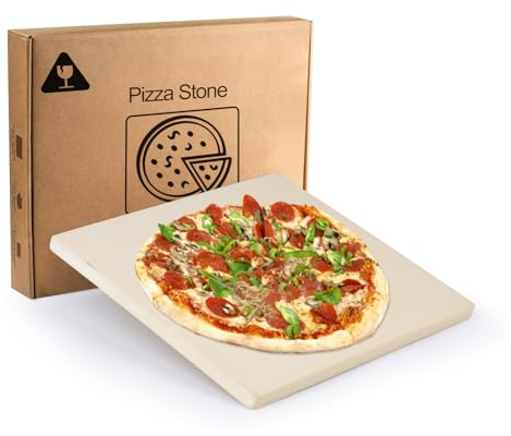 Favfully Dedicated Pizza Stone for Ninja OO101, Round Cordierite, Terracotta, 6 Inches Thick, Perfect Replacement for Original Stone