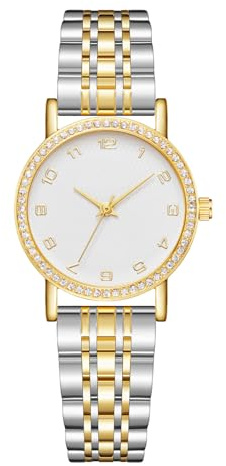 CIVO Damenuhr Edelstahl Gold Armbanduhr : Einfach Analog Damen Uhr - Wasserdicht Quartz Uhren für Frauen