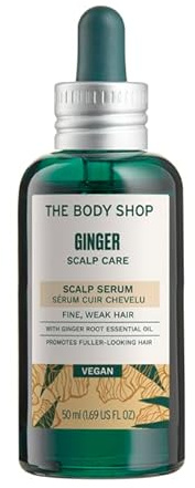 The Body Shop Ginger Scalp Serum (1x 50ml), Hair Serum for Fine Weak Hair and Dry Flaky Scalp, Fast-Absorbing, Non-Oily Vegan Haircare, Reduces the Appearance of Flakes and Soothes Dryness