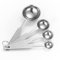 FOSDICK 4 Stück Messlöffel, Edelstahl Kaffeelöffel Portionierer, Measuring Spoons mit Skala, Kaffeemesslöffe mit 9CM Griff, Kaffeedosierlöffel, Kaffeelot Set für Kaffeebohnen, Kaffeepulver, Gewürze