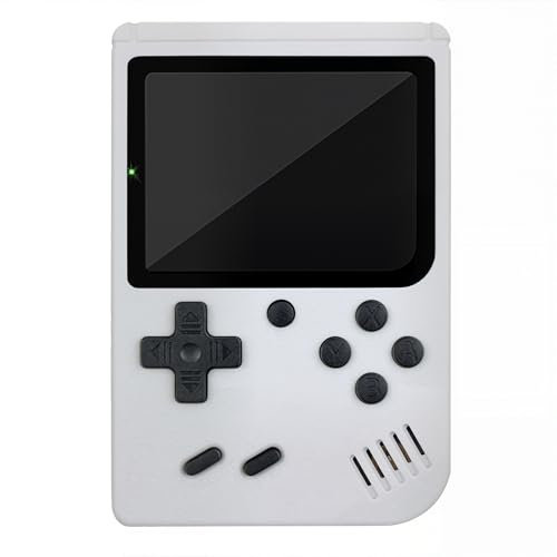 NHQZ Console de Jeu Portable,Console Retrogaming,Console Portable Gaming,avec 500 Classique Jeux,Console Retro Portable,Mini Console pour Enfants et Adultes,Grand Cadeau pour les Enfants - Blanc