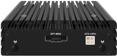 HUNSN Mini PC, Nas Computer, Home Server Network Storage Device, Truenas, Support Unraid, I3 N305, NJ04, 2 x LAN, SFF8654 DIY for External 6 x SATA + 2 x NVME SSD, 0 RAM, 0 Storage, Barebone No System