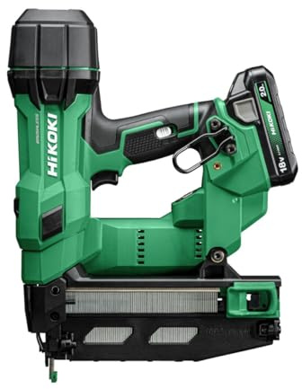 HiKOKI NT1865DSA 18V Brushless 16GA Cordless Finish Nailer – Air-Spring Gasless Drive, Tool-Free Depth Adjustment, LED Light, Sequential & Bump Fire Modes, Bare Unit