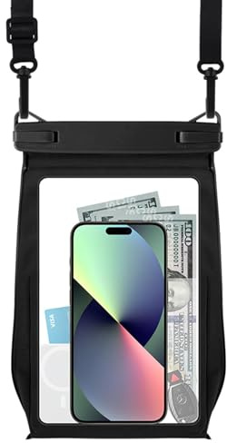 Crossbody, custodia impermeabile da 8,2 pollici, IPX8, per nuoto, subacquea, grande, impermeabile, universale, per iPhone 16, 15, 14, 13, Pro Max XS, Samsung S25, S24, S23, S22, Ultra A55, A15, Xiaomi