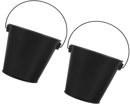 Hemobllo 2piezas Cubo De Grasa Metálico para Barbacoa Unidades Aceite y Grasa Collector Parrilla Al Aire