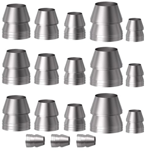 SEWACC Cuñas Metálicas para Martillo 18 Piezas de Hierro Reforzado 6 Tamaños 8Mm 10Mm 11Mm 13Mm 16Mm 18Mm para Instalación y Sujeción de Mangos Carpintería y Construcción