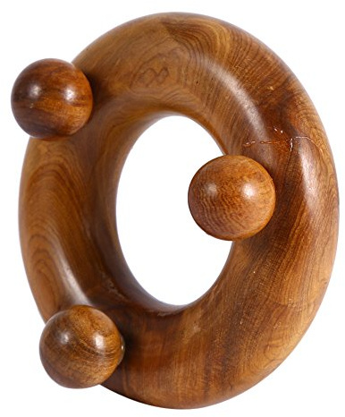 Masajeador de Madera Tailandés Tradicional, Herramientas de Masaje de Madera, Placa de Raspado de Madera Gua Sha para Cabeza Mano Cara Pie Cuerpo, Alivio del Estrés, Cuidado de la Salud (4)