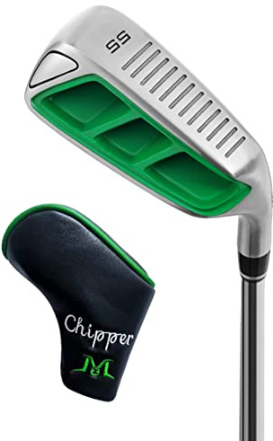 MAZEL Golf Chipper Club for Men,Golf Wedge 35,45,55,60 Degree,Right & Left Handed 35 Inch (Green, Stainless Steel, Regular, 55, Degrees, Right)