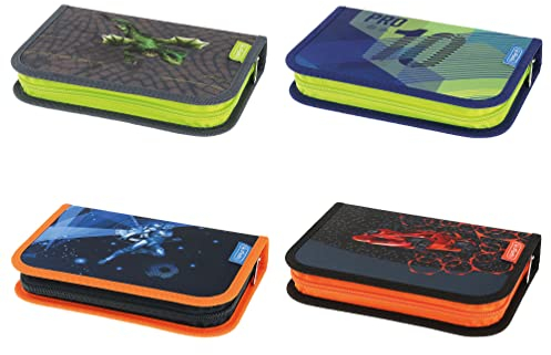 herlitz 19-teiliges Schüleretui, Boys Mix I, Motive sortiert (keine Auswahl möglich!), 1 Stück