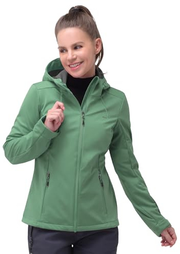 33 000 fot softshell-jacka för kvinnor, vattentät funktionell jacka med huva