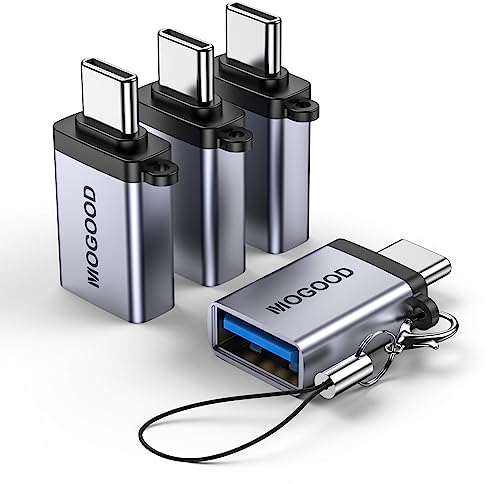 MOGOOD USB C zu USB Adapter - Kompatibel mit Laptops, Mobiltelefonen, Ladegeräten, Gamepad, Strombanken und Anderen Geräten mit Typ C