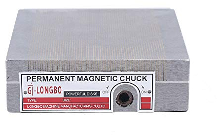 Magnetspannplatte 150 x 150mm, Magnetic Chuck HochpräZise Permanent Magnetfutter Messing-Panel Magnettisch für Schleifmaschinen Linie schneiden Gewindeschneidmaschinen