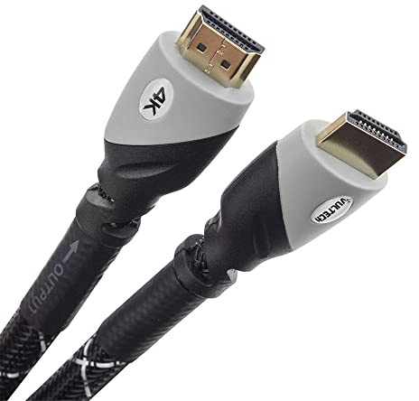 VulTech Cavo HDMI 2.0 5m (AA14305PRO) | 4K Ultra HD @60Hz, 3D, ARC | Nylon Intrecciato, Connettori Dorati | per PS5, Xbox, TV, Monitor, PC