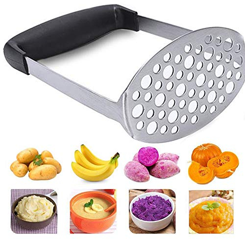 Xinlie Presse Légumes en Acier Inoxydable Presse-purée en Acier inoxydable Presse-Purée Pomme de Terre Vapeur de légumes Vapo de légumes Spaetzle Cuiseur de Pommes de Terre Vaisselle