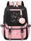 Flyself Schulrucksack Mädchen Teenager Kpop Schultasche Jungen Rucksack Schul Mit 15.6 zoll Laptopfach Wasserdicht Schulranzen Rucksack Daypacks Backpack