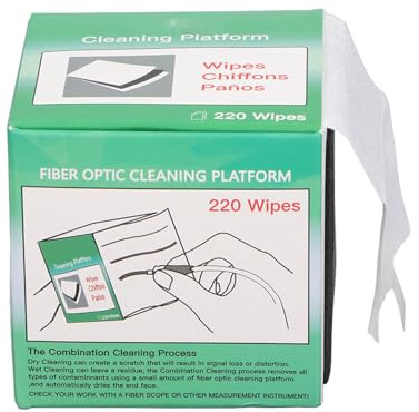 YWBL-WH Lingette de Nettoyage pour Fibre Optique Tissu Professionnel Anti-Poussière Maintenance Réseau Télécom