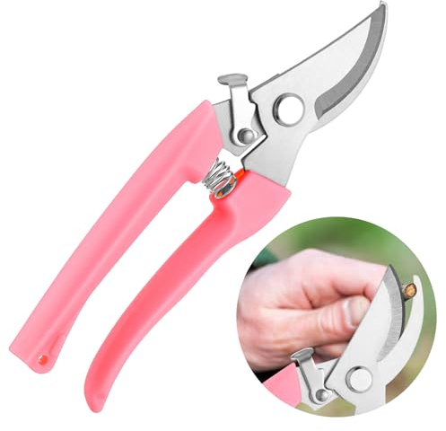 Premium Garden Shears, Curve Garden Scissors for Plant, Tip Pruning Shears for Cutting Flowers, Hedge Shears for Cutting Flowers Trimming Plants Bonsai Fruits Picking