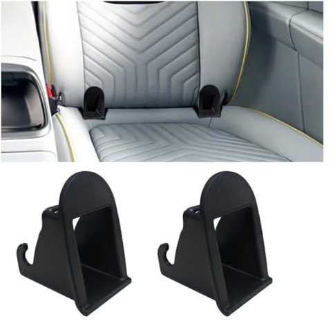 2PCS Car Seat ISOFIX Interface Belt Latch Guide, ISOFIX Locater Guide Car Child Seat Fixed Guide Groove, Auto Seat Bracket Connector for Enhanced Safety, Universal Car Accessories (Black)