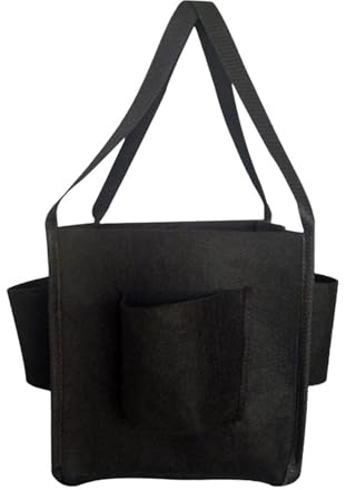 Sacchetti per la coltivazione di piante, portatile, per giardinaggio, piante in tessuto intrecciato, resistenti vasi in tessuto con 4 tasche laterali per la crescita di verdure e fiori