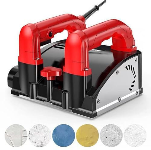 Grattoir mural électrique - Raboteuse pour béton, granit et marbre - Profondeur réglable - Fonctionnement sans poussière pour rabotage mural