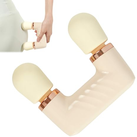 Mini Massaggiatore a Percussione Portatile,Massaggio corporeo a doppia testa,Dispositivo massaggio manuale - per Donne Uomini Sportivi Professionisti Viaggiatori Amanti del Fitness Casa Ufficio