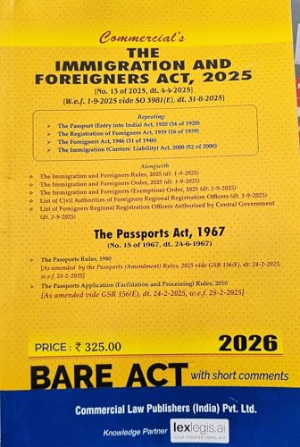 The Immigration and Foreigners Act,2025,The Passports Act,1967
