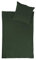 jilda-tex Bio-Bettwäsche Stone-Washed Renforce Lissabon 100% Bio-Baumwolle Knitterlook Stehsaum Bügelfrei Uni Leinen-Optik Bügelfrei Made in Green (Waldgrün, 135 x 200 cm)