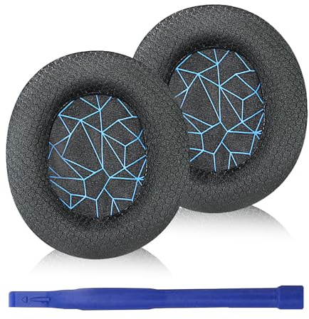 Adhiper Arctis 7 Ear Pads Compatible with SteelSeries Arctis 1/3/5/7/7P/Pro/9/9X/Prime Replacement Ear Pads Cushions (Blue Print)