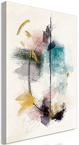 murando - Tableau Acoustique Abstrait 60x90 cm 1 Partie - Décoration Murale Anti-Bruit Isolation Phonique Bureau Chambre Panneau Insonorisant Impression sur Toile - Abstrait a-A-10233-b-a