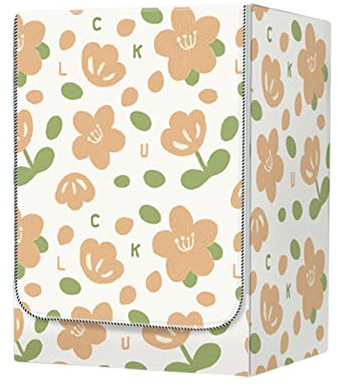 FANSU Washing Machine Cover Waterproof Dustproof Grey Front Load Washer Dryer Machine Cover Protector Sunscreen Washer Protection Tumble Dryer Cover (M-capacity 8-10kg,Green leaf)