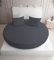 Strauss Home® Rundes Spannbetttuch Premium Jersey 100% Baumwolle für runde Boxspringbetten und Wasserbetten - runde Matratzen - Steghöhe bis 40cm (Anthrazit)