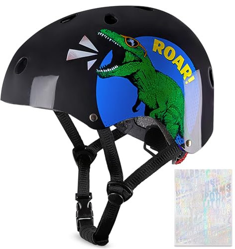 MHJY Fahrradhelm Kinderhelm Einhorn Kinder Helm Mädchen Skaterhelm Scooter and Ride Helm Jungen Fahrrad Helm Radhelm Größe Einstellbar für 3-8 Jahre