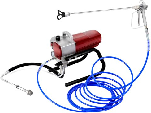 Airless Pulvérisateur de peinture 1800 W avec tuyau de 10 m sans dilution pour peintures murales, peintures au latex, vernis