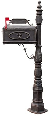 LXTIN Mailbox Floor standing Retro Postbox Large capacity Mailbox Posts Decoration For Family Home School Drop Box